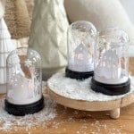 DIY paper Christmas cloche cricut