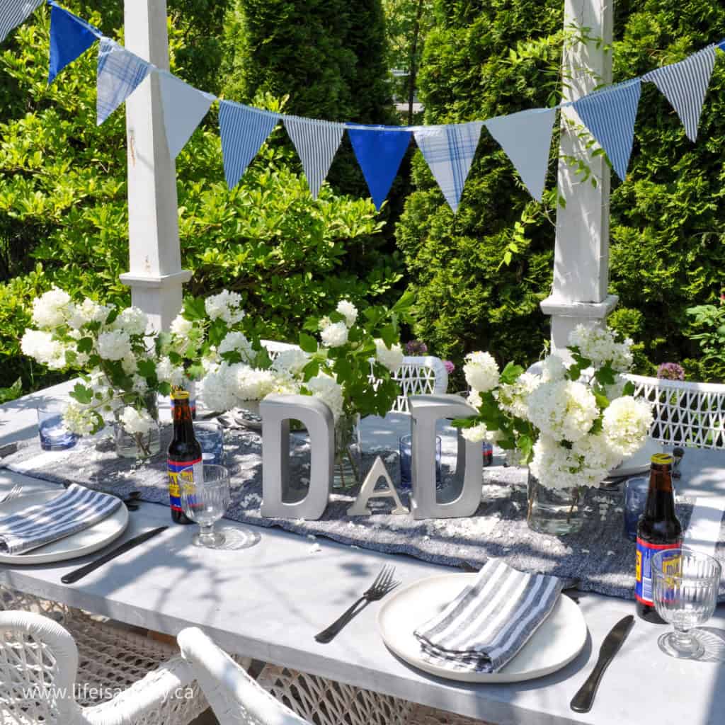 Easy Father's Day Table Setting Ideas - Life is a Party