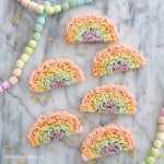 Homemade Rainbow Rice Krispies recipe.