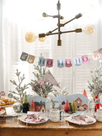 Elf on the shelf arrival letter and breakfast.